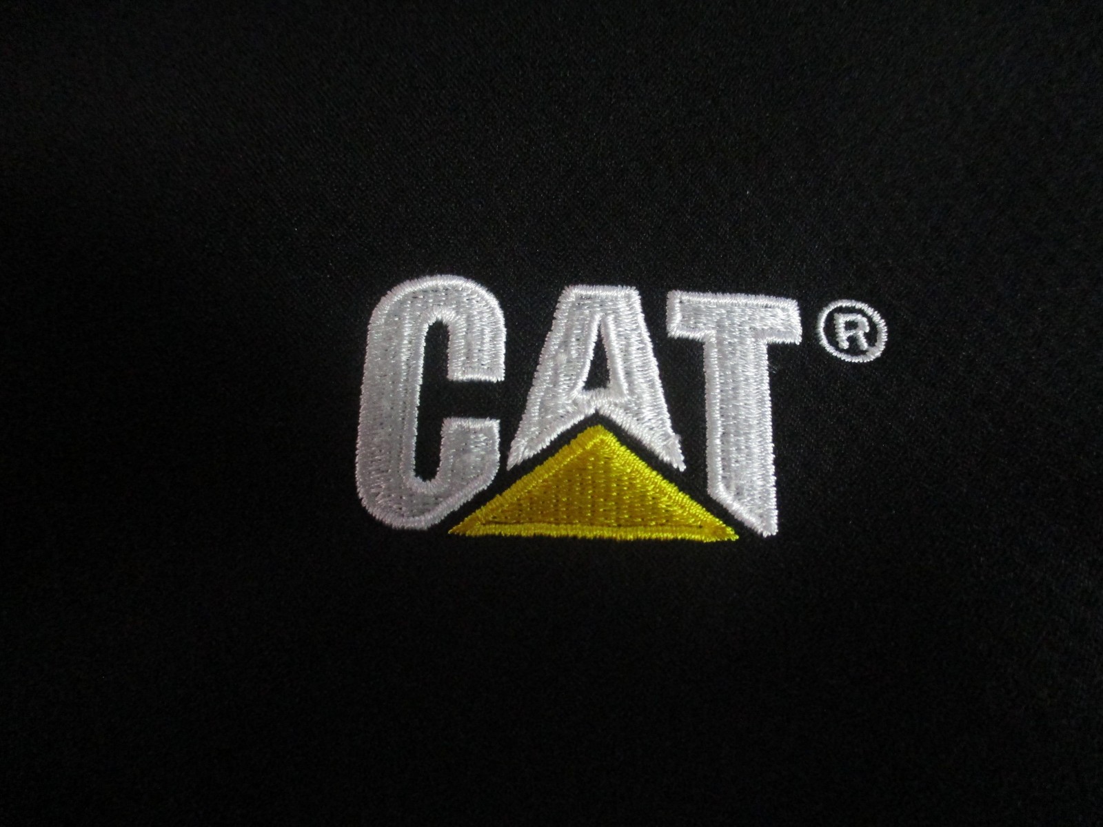 DRI DUCK Jacket Mens XL Black Polyester Softshell CAT Logo Workwear Windbreaker