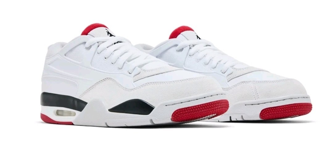 Nike Air Jordan 4 RM White Varsity Fire Red Black Mens Shoe Size 10.5 FQ7939 102