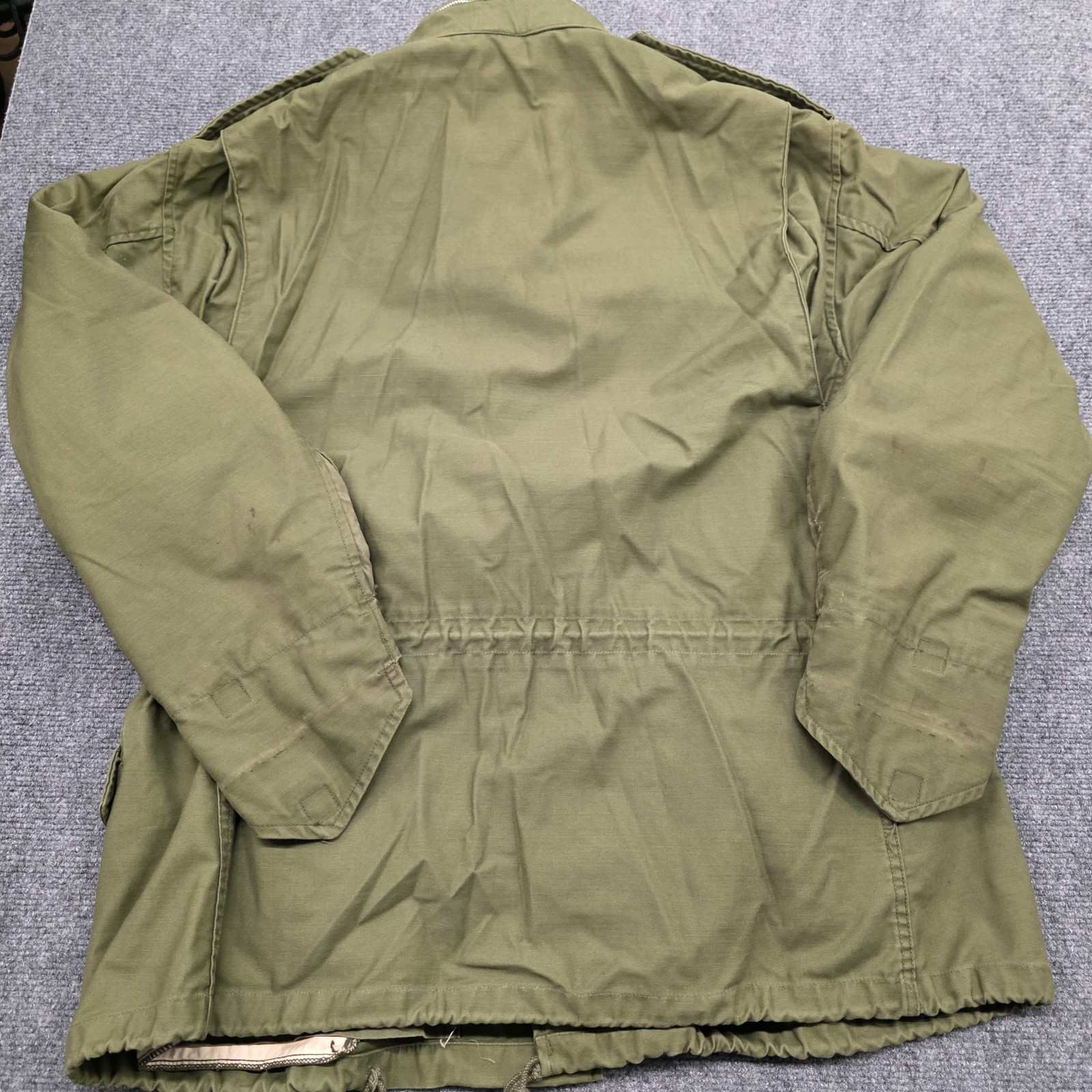 OG-107 Vtg 60s M65 Field Jacket Vietnam Era Army Coat Men Green – SHORT LARGE