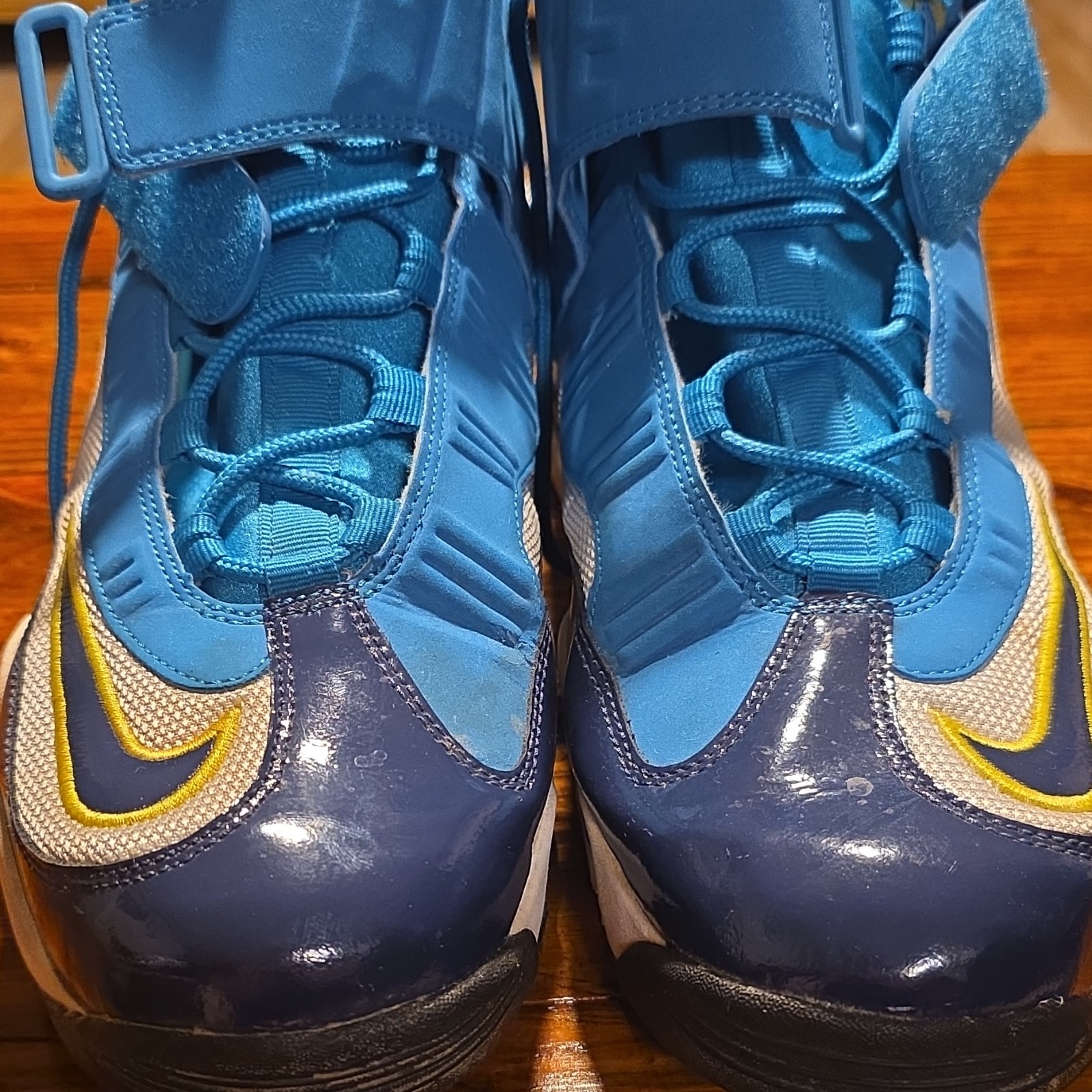 Nike Air Griffey Max 1 Blue White Yellow High Top Sneakers Baseball