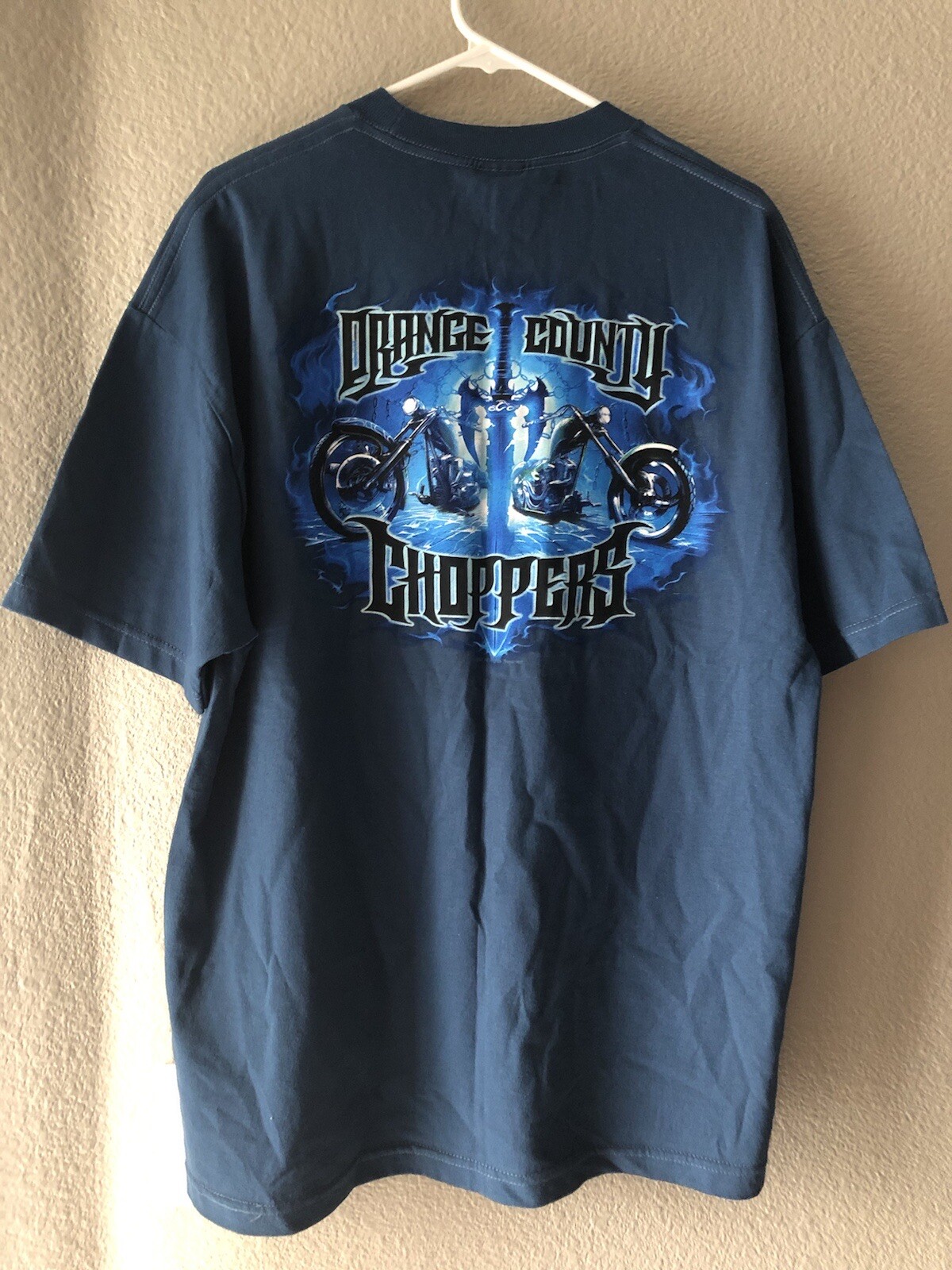 Vintage Orange County Chopper T-shirt Size XL Motorcycle Sword