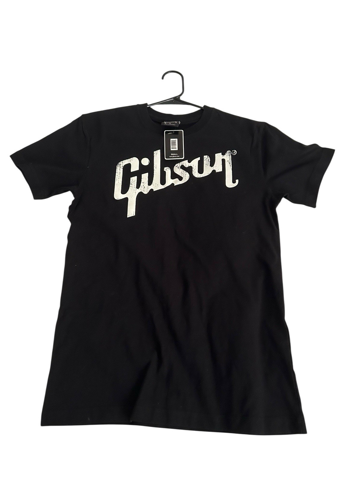 Gibson Guitar Heavy Cotton Black Unisex T-shirt Size Small NWT Les Paul Tee