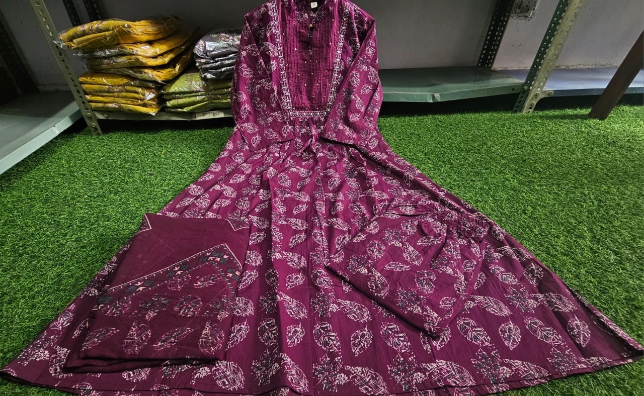 Plus Size Kurta Palazzo With Designer Dupatta Set, Pakistani Salwar Kameez Suit