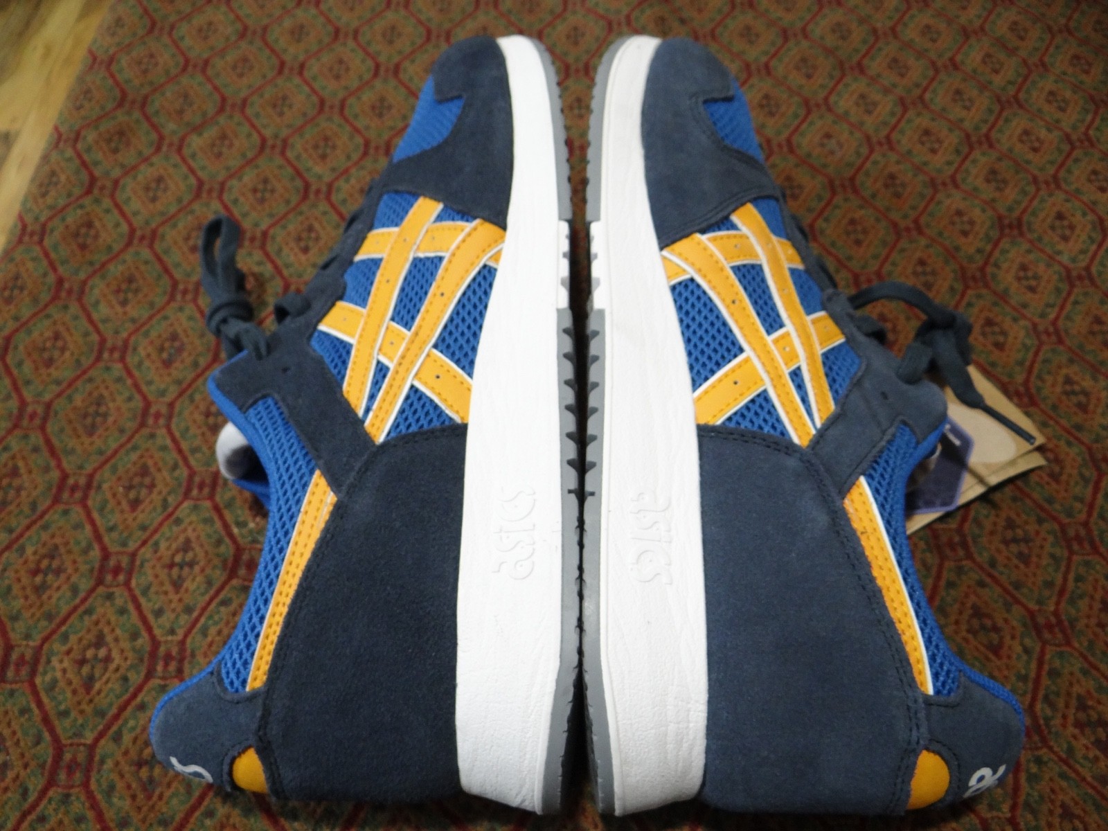 ASICS Lyte Classic ‘Blue Yellow’ Men’s 13 Retro Sneakers 1201A449 Rare NEW NWOB