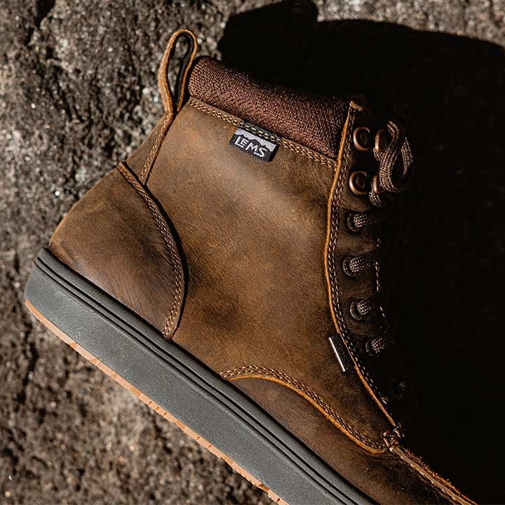 🧡NIB*Lems Boulder Boot Grip Waterproof Men’s Size 10 Full-Grain Oiled Leather🧡