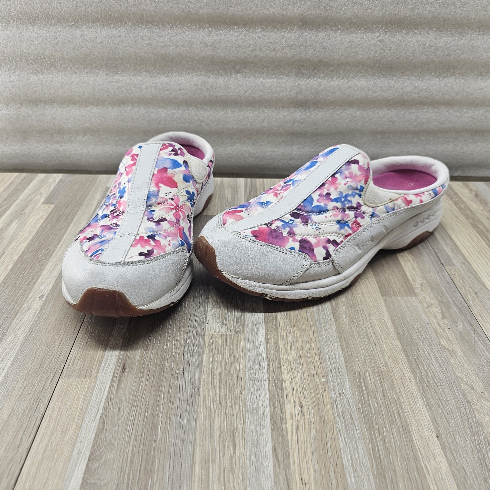 Easy Spirit Travel Time Floral Slip-on Clogs Womens Size 9.5 Casual Shoes