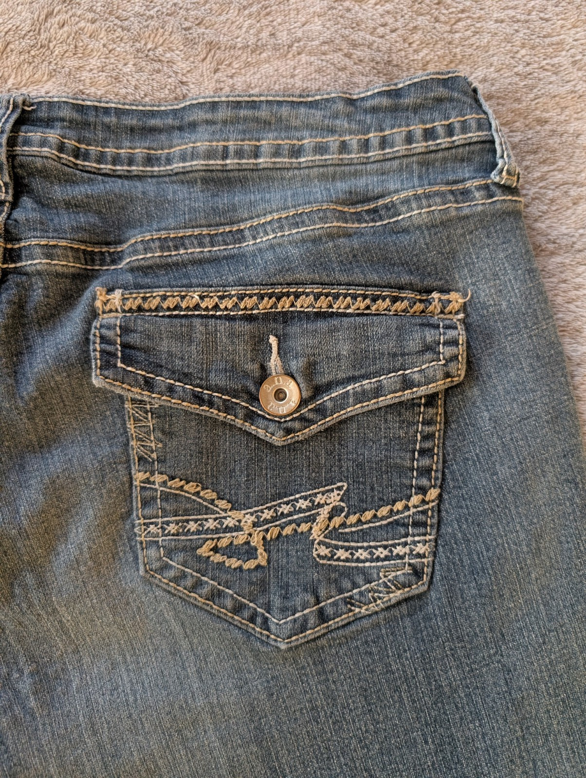 A.N.A a New Approach Jeans Women’s Size 20W Blue Boot Cut Embroidered Pockets