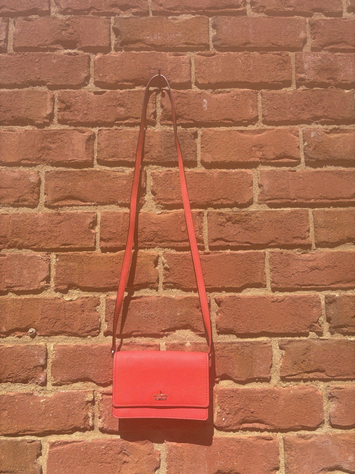 Kate Spade NY Cameron street Arielle Leather Red Crossbody Bag PEru5533