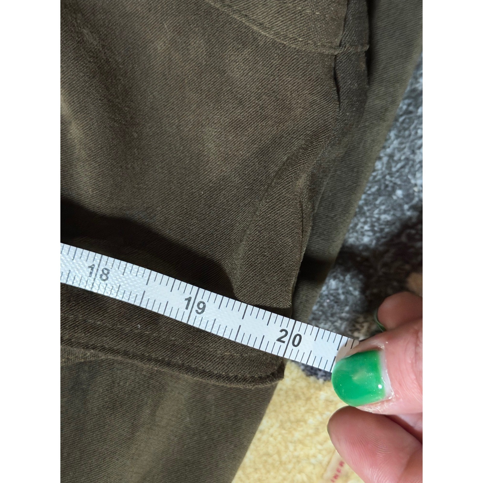 Kathy Ireland Olive Green Faux Suede Pinafore Maxi Dress Womens Medium Vintage