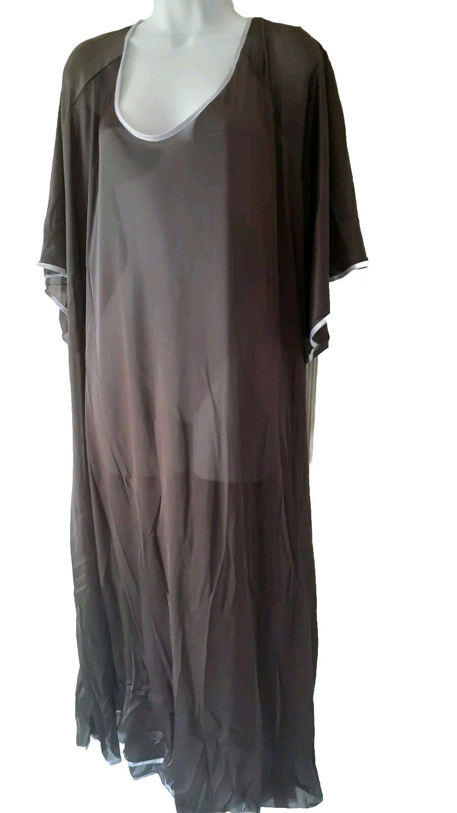 Brown Purple Nightgown Long Sexy Comfy Plus 6X 80″ BUST