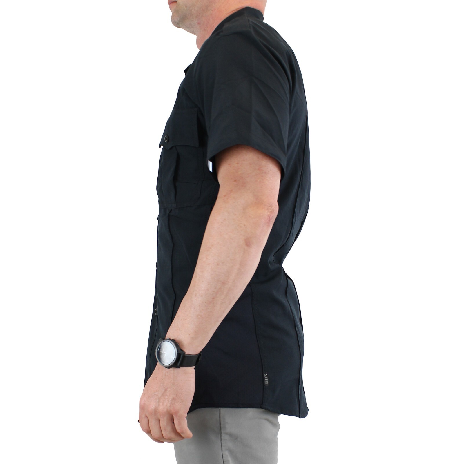 5.11 Tactical Shirt, Men’s Stryke Ripstop Short Sleeve Zipper Flex-Tac Shirt