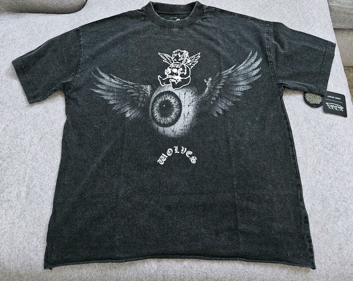 Darc Sport x Von Dutch Flight Club Distressed Tee Wolf Gray Medium