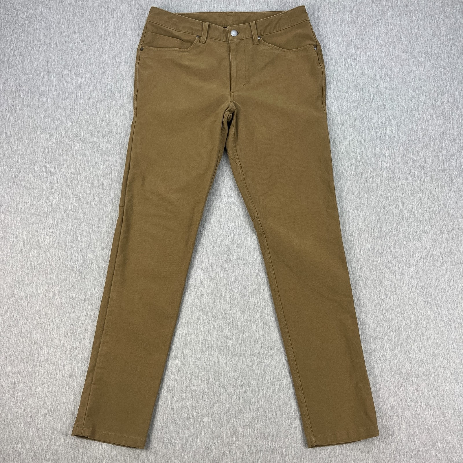 Lululemon ABC Slim Fit Pant Mens 31×31 Coyote Brown Utilitech Abrasion Resistant