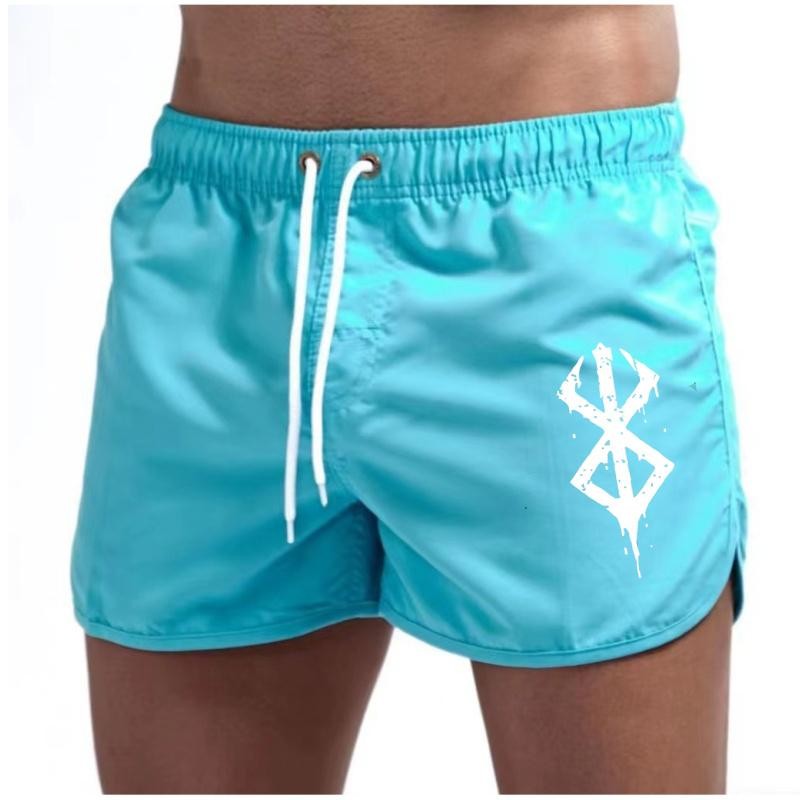 Men’s Quick Dry Swim Shorts Beach Board Shorts with Pockets Breathable Surf