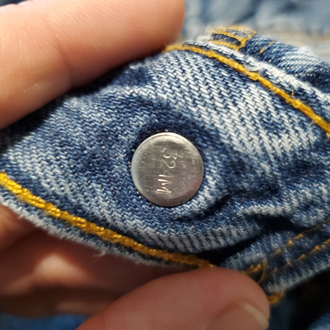 Vintage Levi’s 550 Blue Denim Jean Shorts 7X Reg Kids Red Tab Vintage