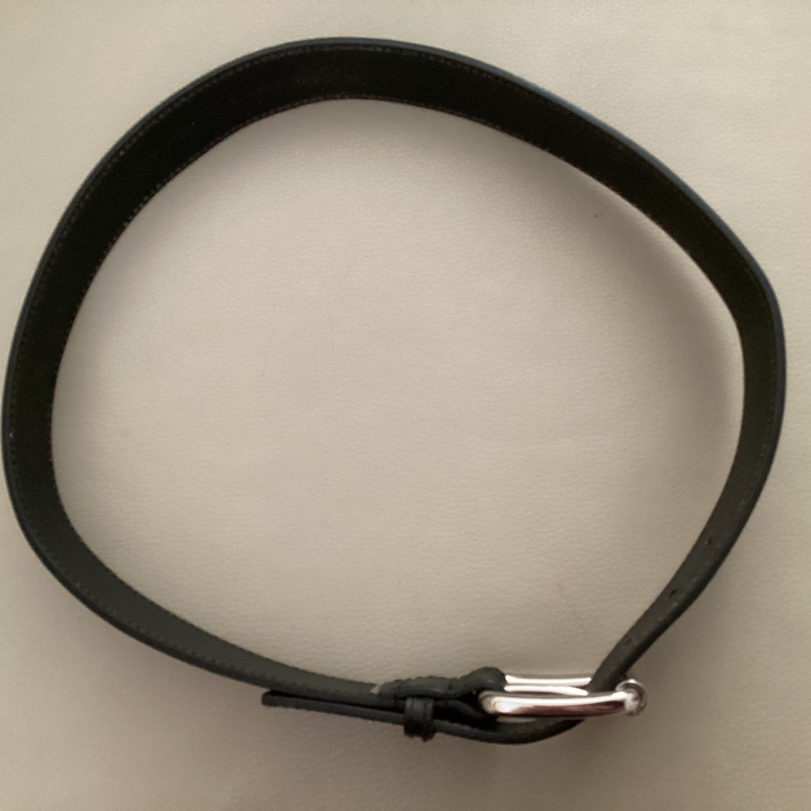 Michael Kors Black Leather Belt Style #554581 Medium 41 Inches Long VG Condition