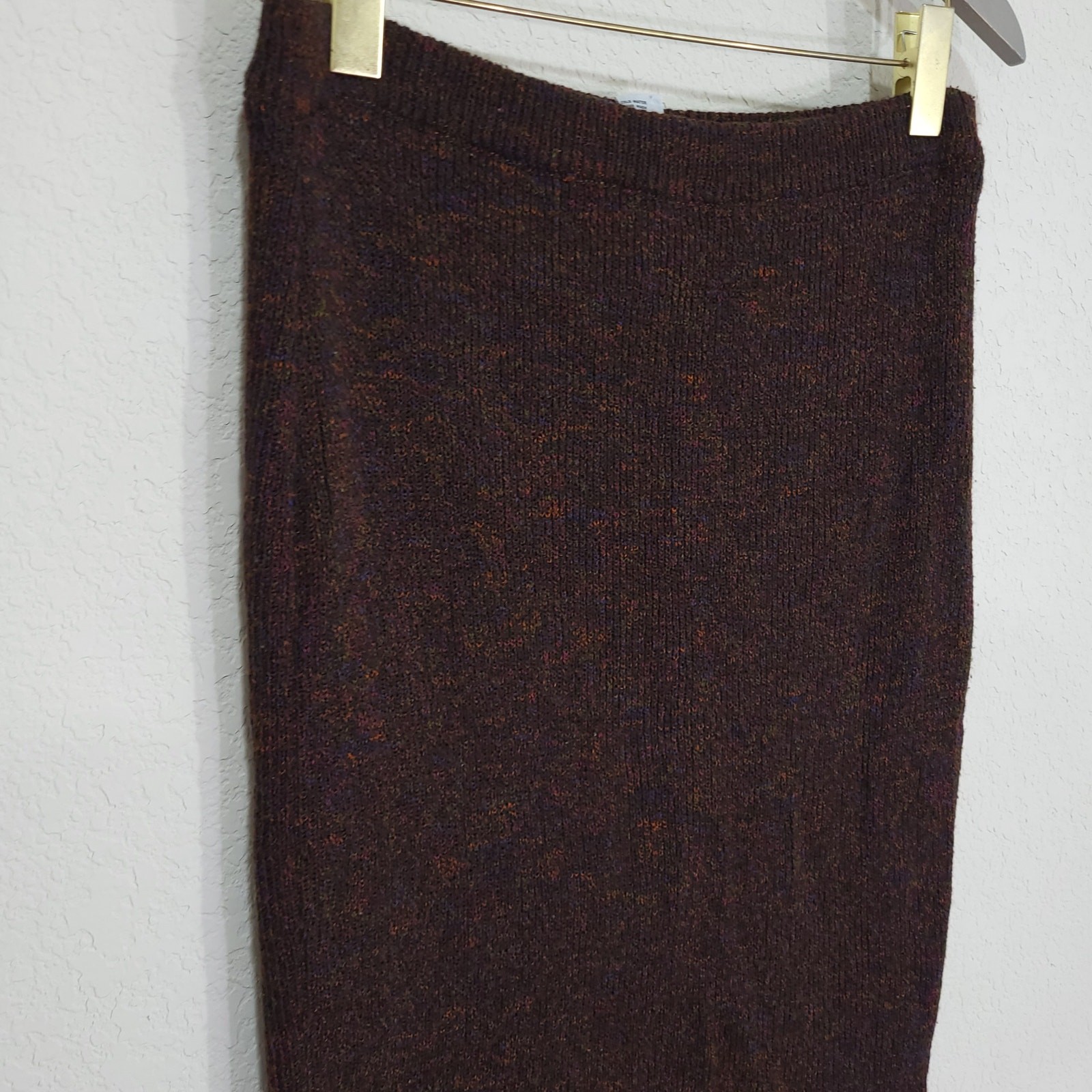 Vintage 90s Skirt Richard and Co Womens M Ribbed Knit Pencil Straight Stretch