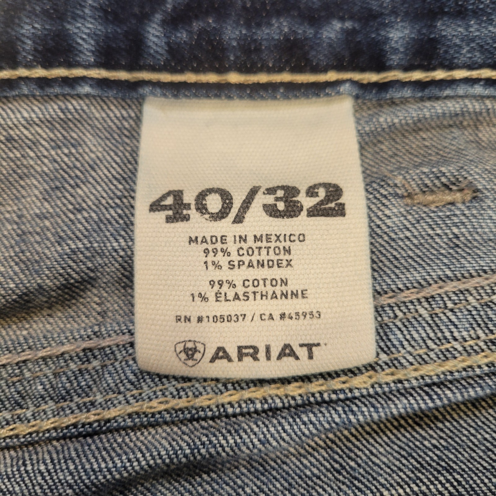 Ariat M4 Men Jeans 40×32 Low Rise Boot Cut Denali Stretch Western Workwear