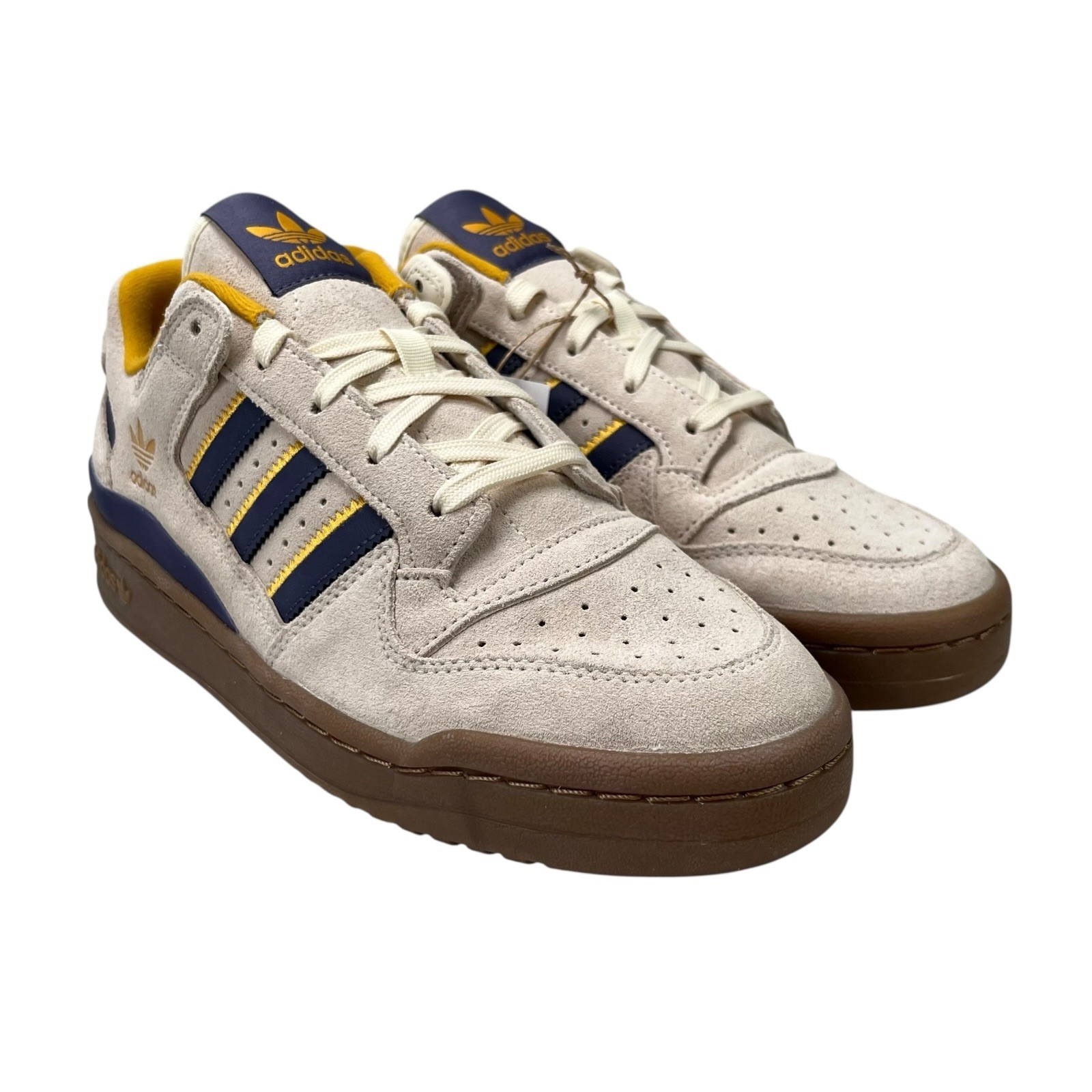Adidas Forum Low CL White Violet Yellow Shoes JQ2655 Men’s Size’s 7.5 – 11