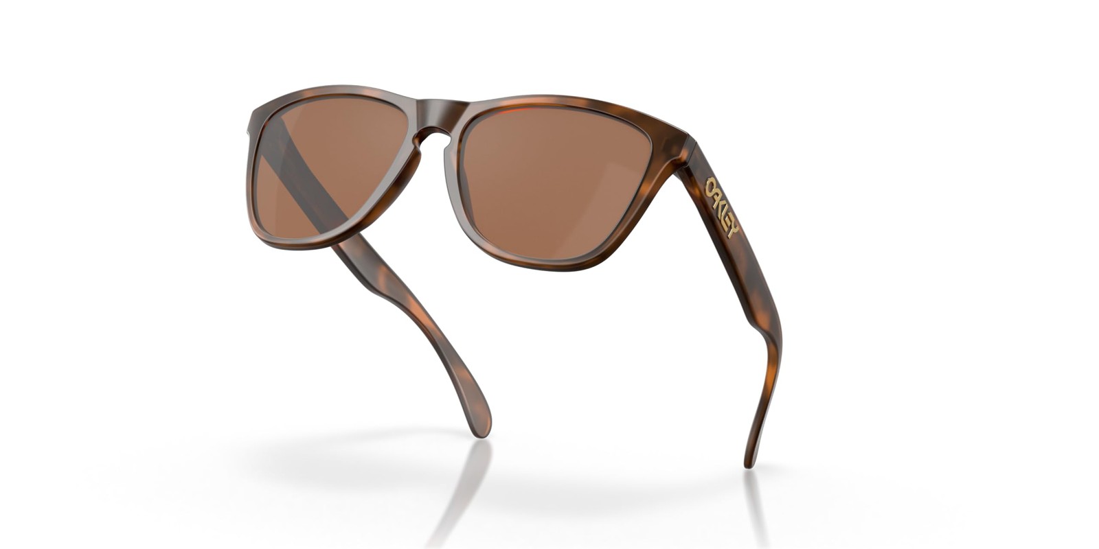 Oakley Frogskins Matte Brown Tortoise/Prizm Tungsten XL Sunglasses OO9013-C555