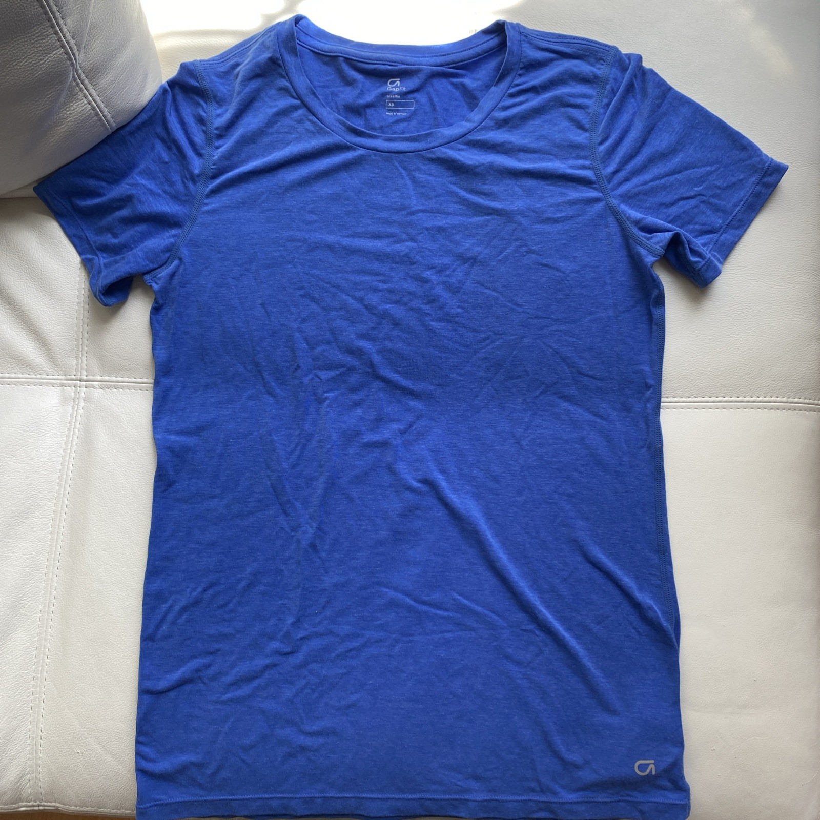 GAPFIT Breathe crew neck Short sleeve Tee Blue Size XS
