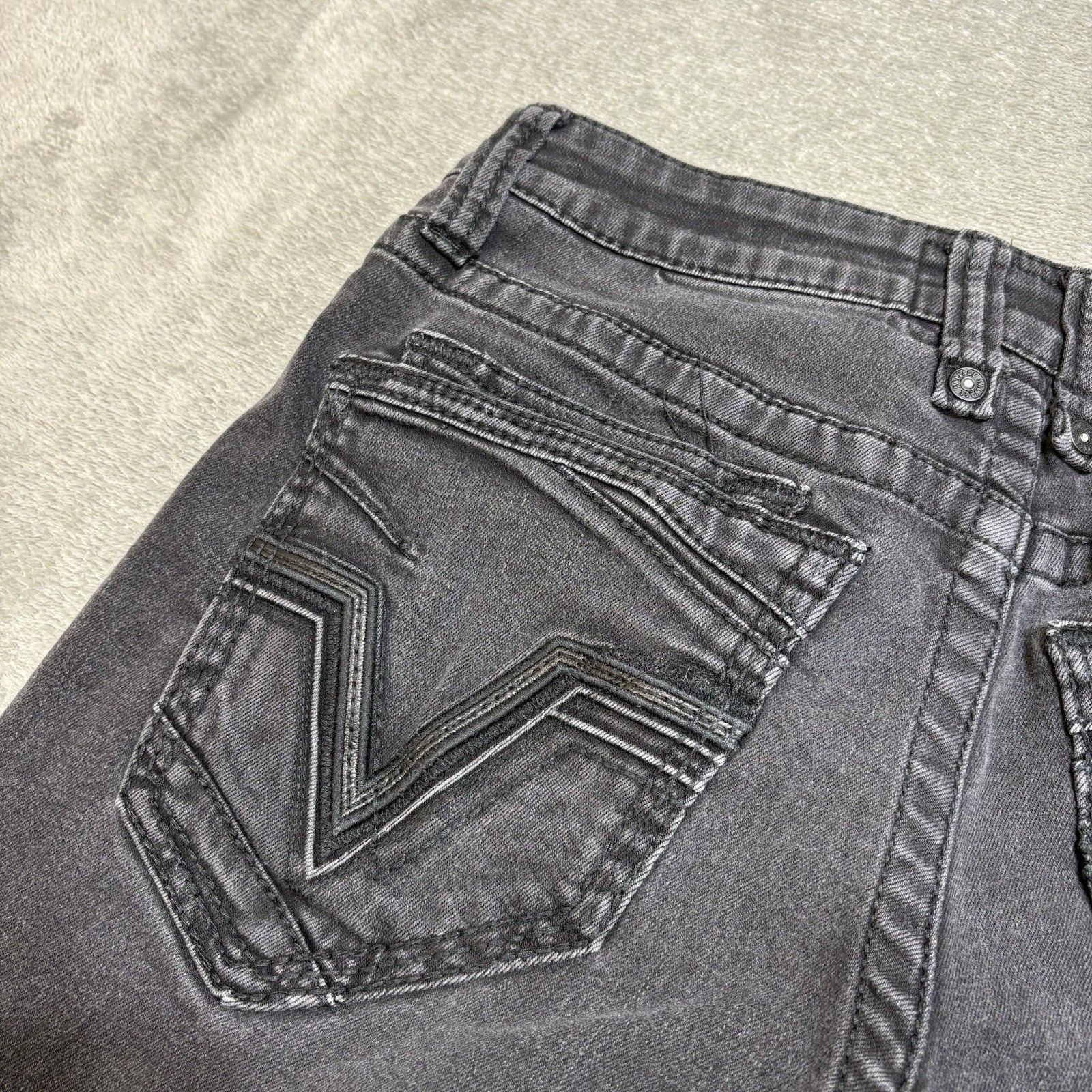Buckle Salvage Supply Co Mayhem Straight Jeans Fits 30×28 Regular Fit Black