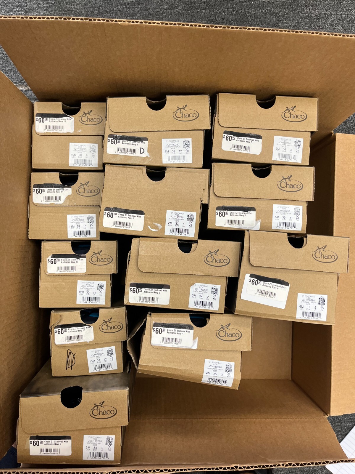 Chaco ZI Ecotread Sandals NIB Sz 1,2,3,4,5,6,10,11,12,13 US Big Kid Color Choice