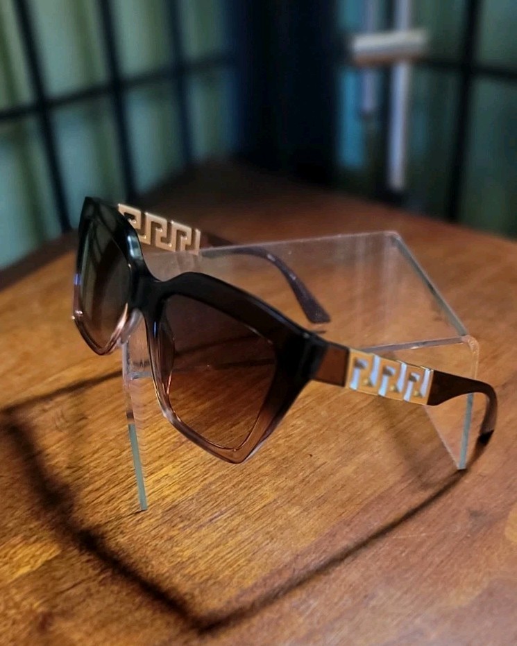 Versace MOD. 4418 Women’s Cat Eye Sunglasses Brown Gradient UV400 145mm