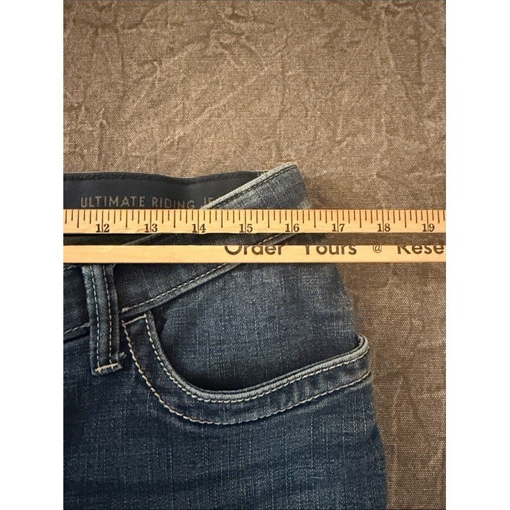 Wrangler Willow Ultimate Riding Jeans Women 15×34 Blue Bootcut Medium Wash Denim