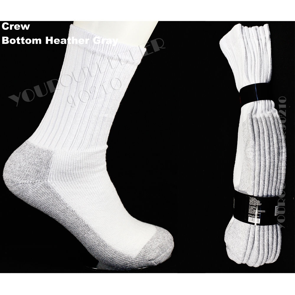 Men Women Sport Heavy Cotton Socks Lot Low Quarter Ankle Crew 9-11, 10-13, 13-15