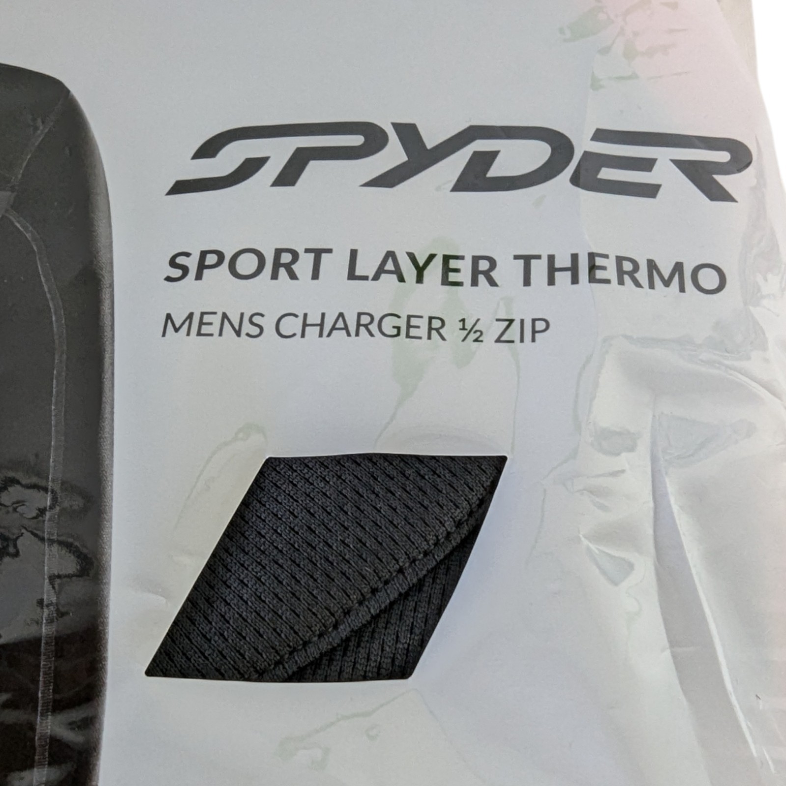 Spyder Mens Large Red Charger 1/2 Zip Sport Layer Thermo Stretch Pullover Shirt
