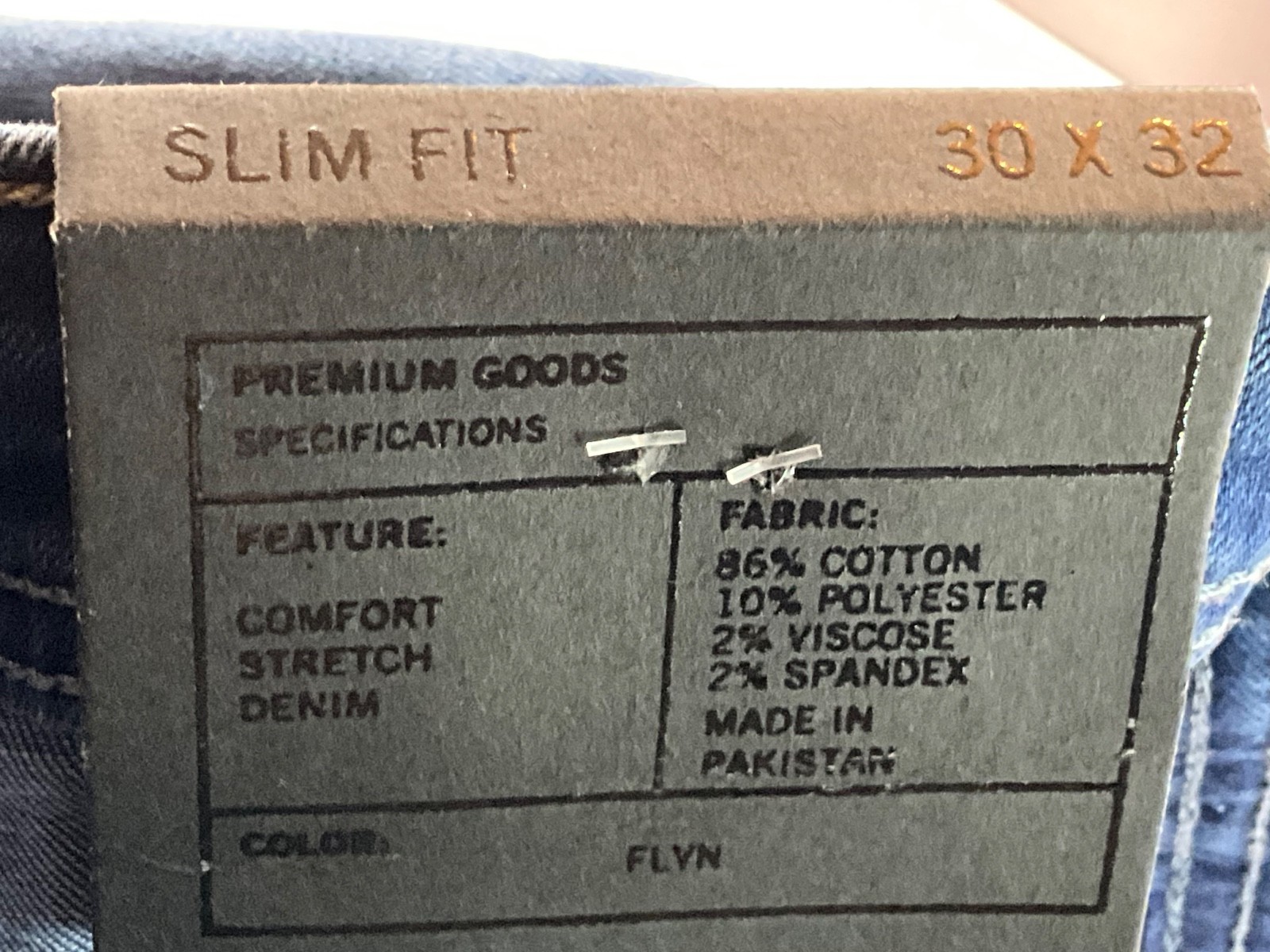STEVE’S JEANS Slim Fit Men’s 30×32. Color-Flyn. NEW