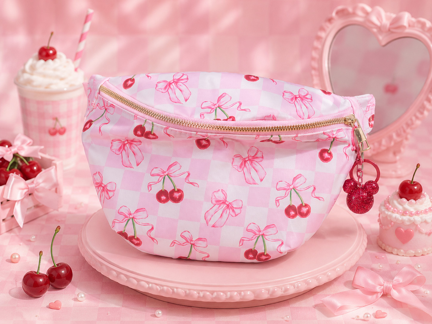 With a Cherry on Top! – Fanny Bag – NEW! (Mickey bag charm not included)