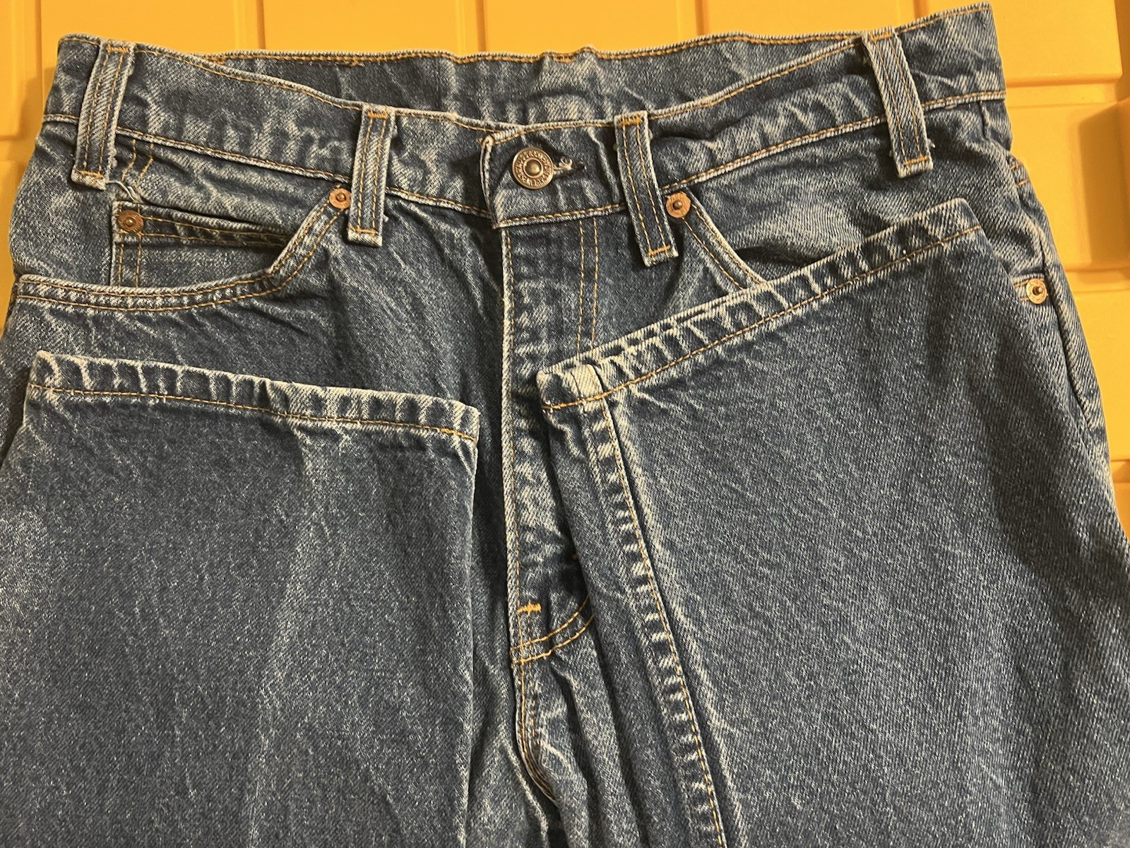 Levi’s 309 Men’s Orange Tab Jeans Size Actual 30×29.5 Vintage Retro Hipster