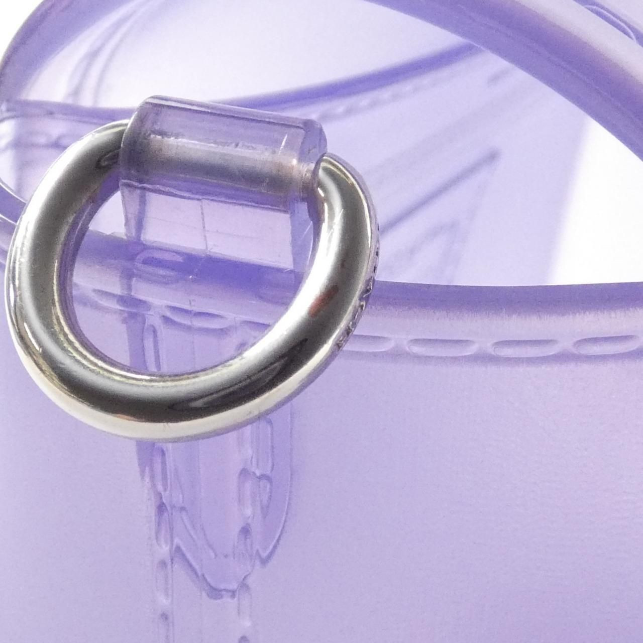 COACH Jelly Tabby CH748 purple PVC Clear 2Way Shoulder Bag Charm NWOT