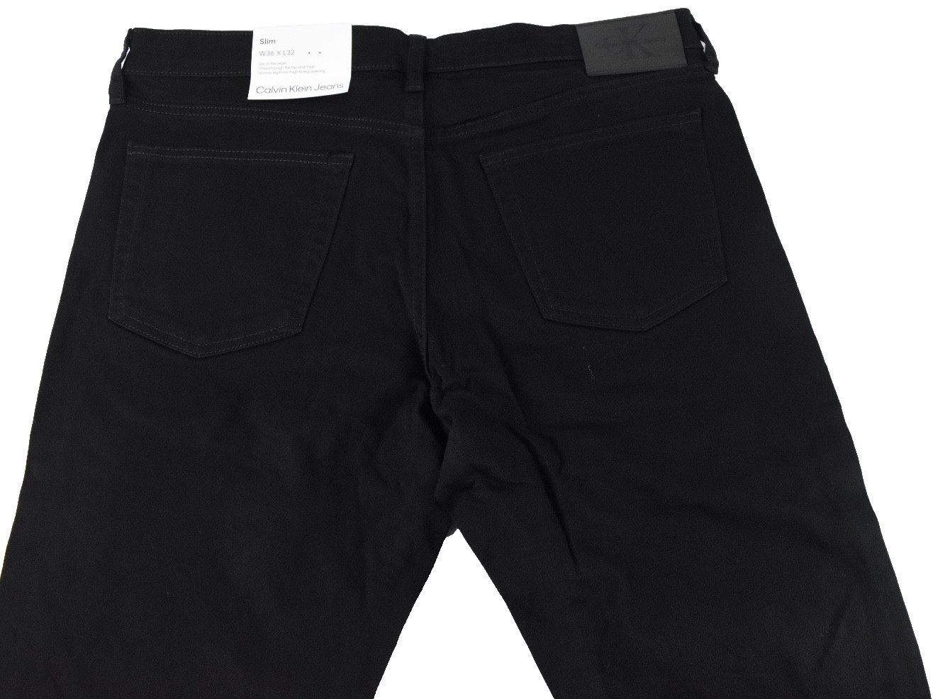 Calvin Klein Mens Jeans New 29 x 30 Black Stretch Slim Fit 5 Pockets