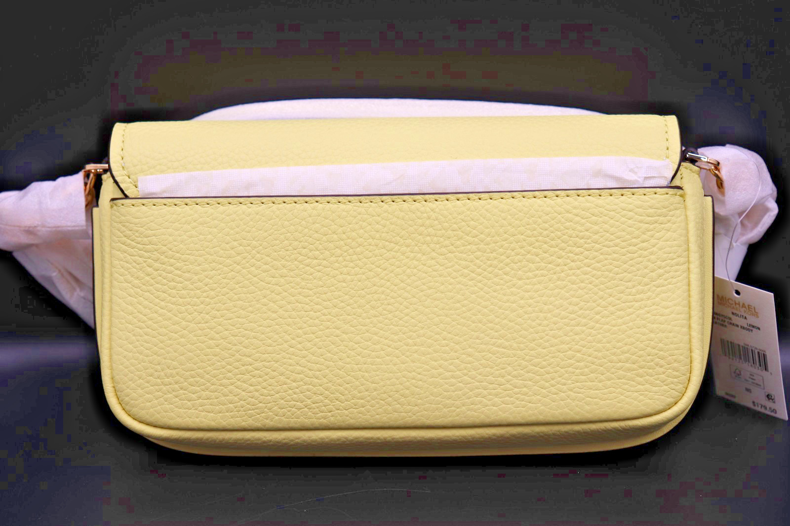 Michael Kors Nolita Small Flap Chain Crossbody Bag – Lemon Color – NWT