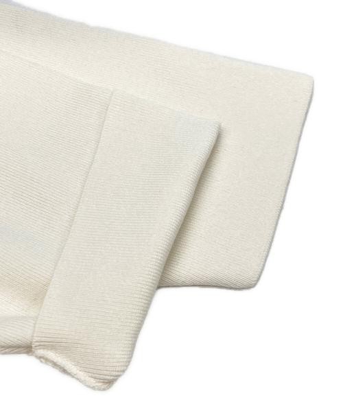 Demi-Luxe Beams Ivory Cotton Blend Mock Neck Knit Top, Ladies, S/M