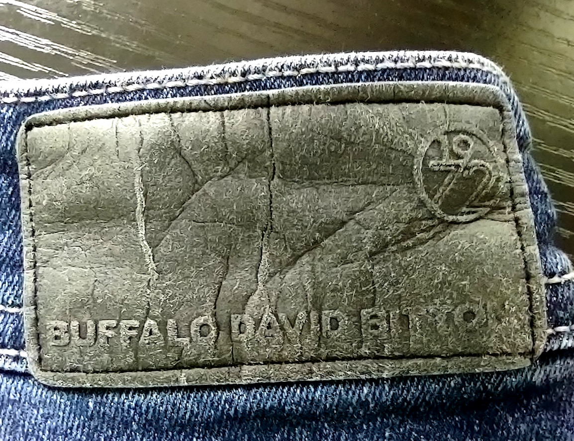 Buffalo David Bitton Men’s Jeans 34×32 Indigo Max X Skinny Stretch Crinkled