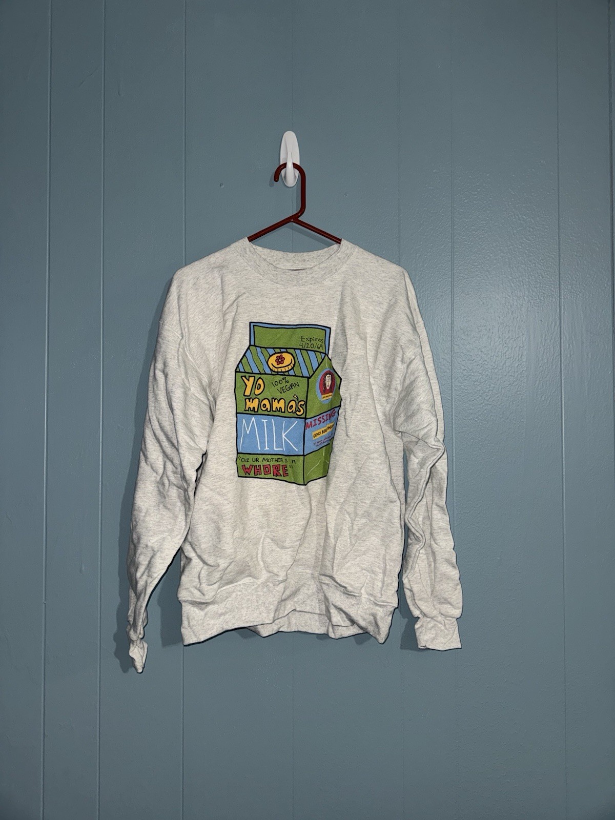 GBE Threads Yo Mamas Milk Custom Rare CrewNeck Sweater Men’s Medium