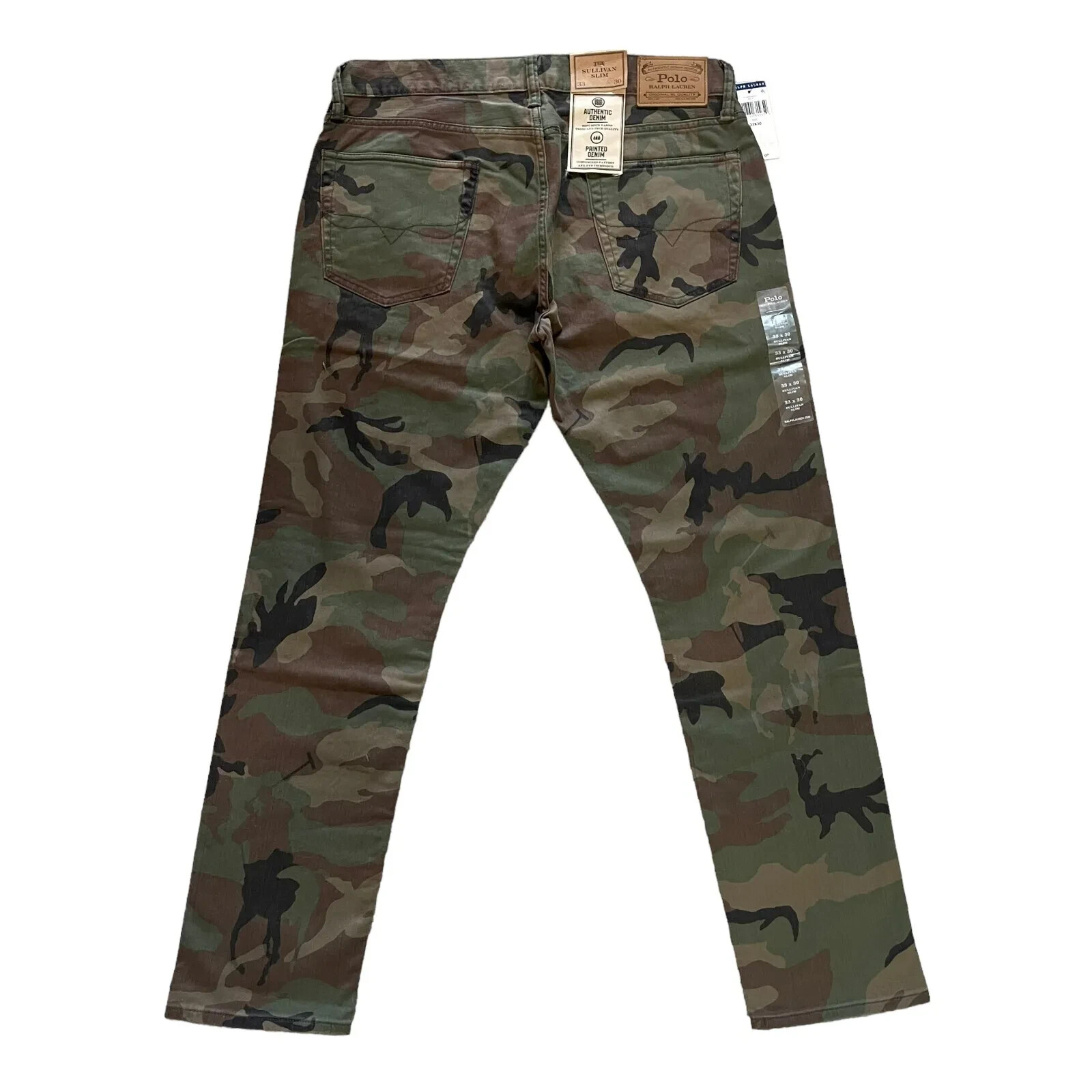 Polo Ralph Lauren Men’s Sullivan Slim Straight Camouflage Stretch Denim Jeans