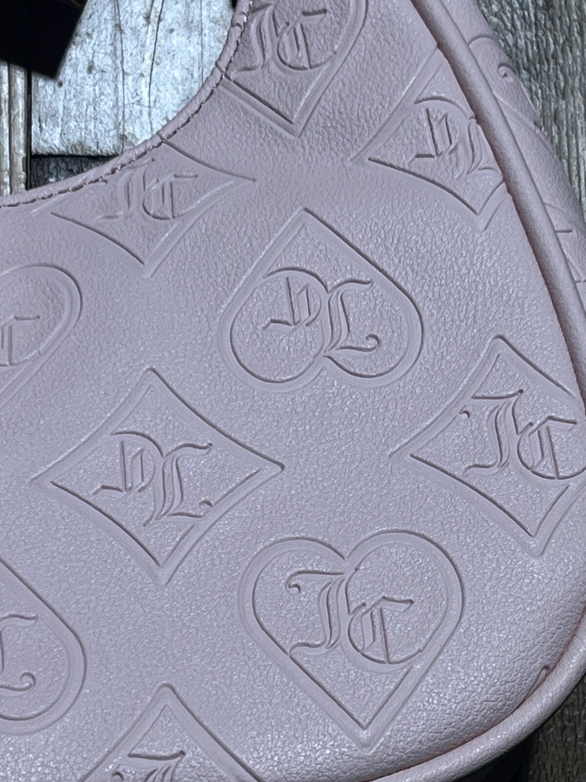 Pink Clay Glitzed Out Hobo Juicy Couture Nwt Free JC Earbuds