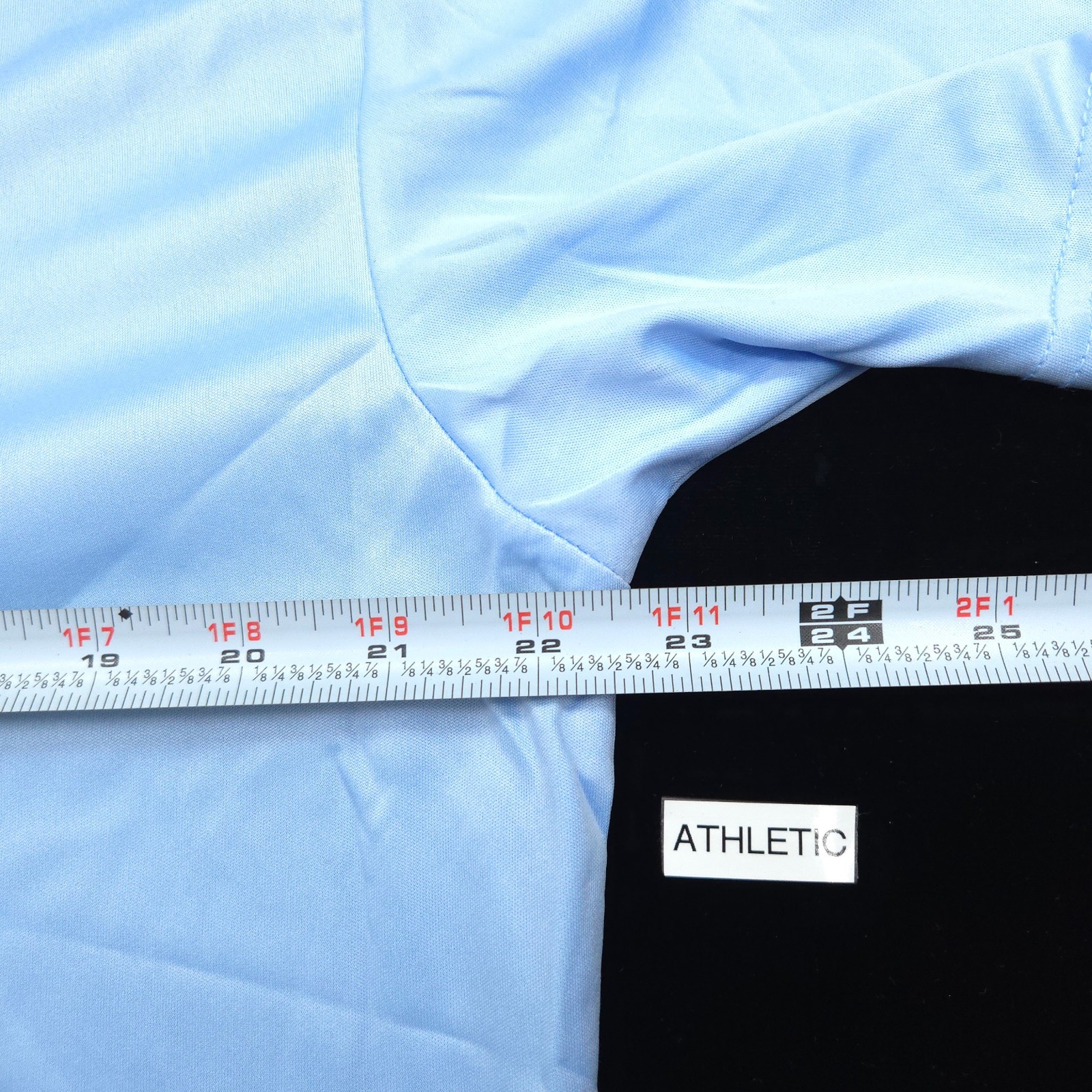 Collars & Co Performance Polo Shirt -L- BLUE LIGHTWEIGHT POLY Dress Collar -GOLF