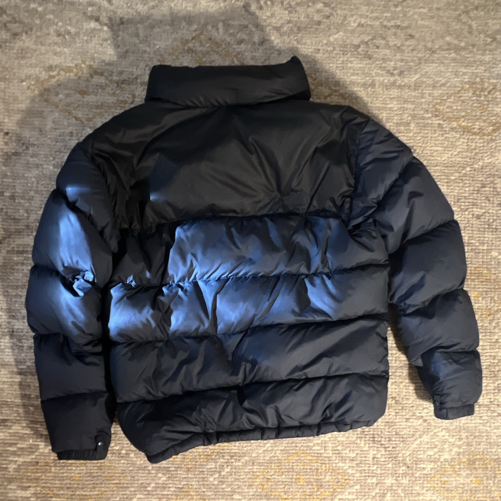 The North Face Nuptse 700 Puffer Jacket Mens XL Navy Blue Black Goose Down Fill
