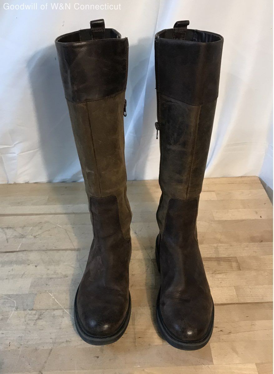Clarks Orinoco 2 Hi Dark Brown Leather Knee High Riding Boots Women’s Size 7.5