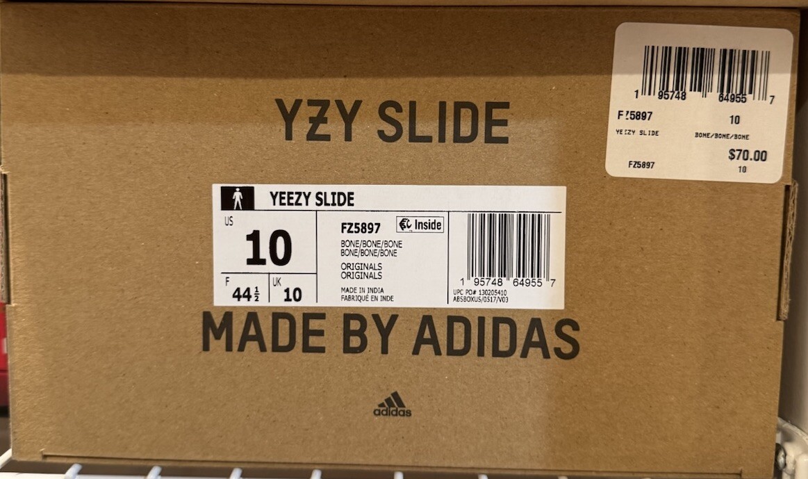 Size 10 – adidas Yeezy Slide “Bone” ✅Great Condition & Ships Today✅