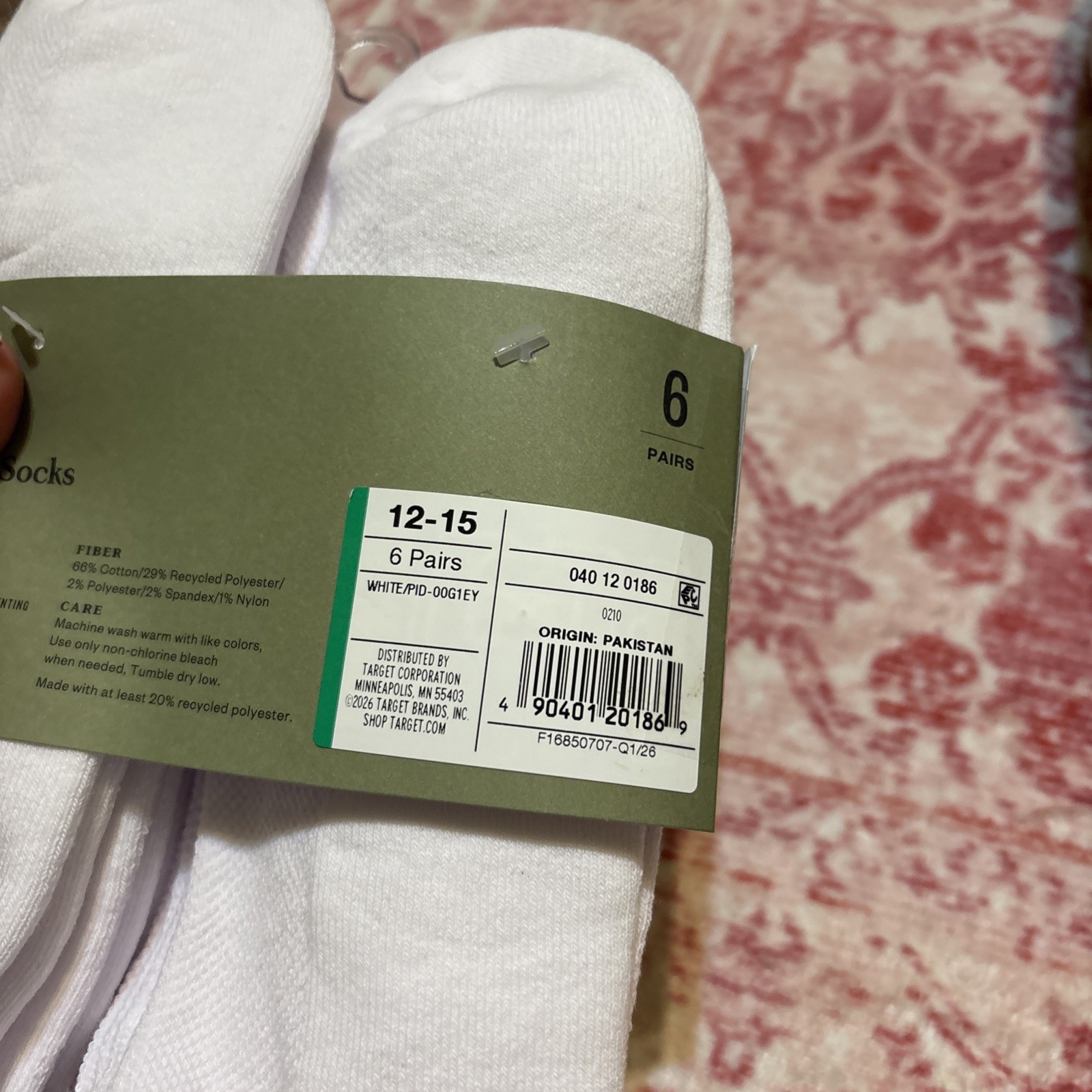Good fellow & Co Quarter Socks Size 12-15