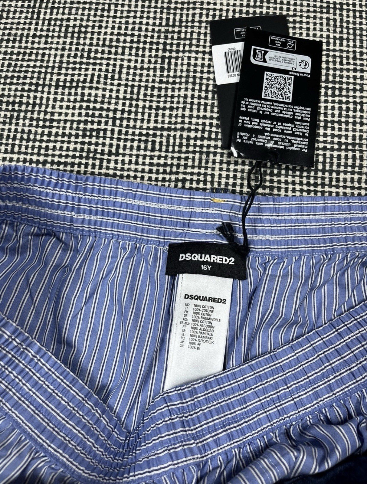 Rare Dsquared2 Reworked Denim Brief Shorts