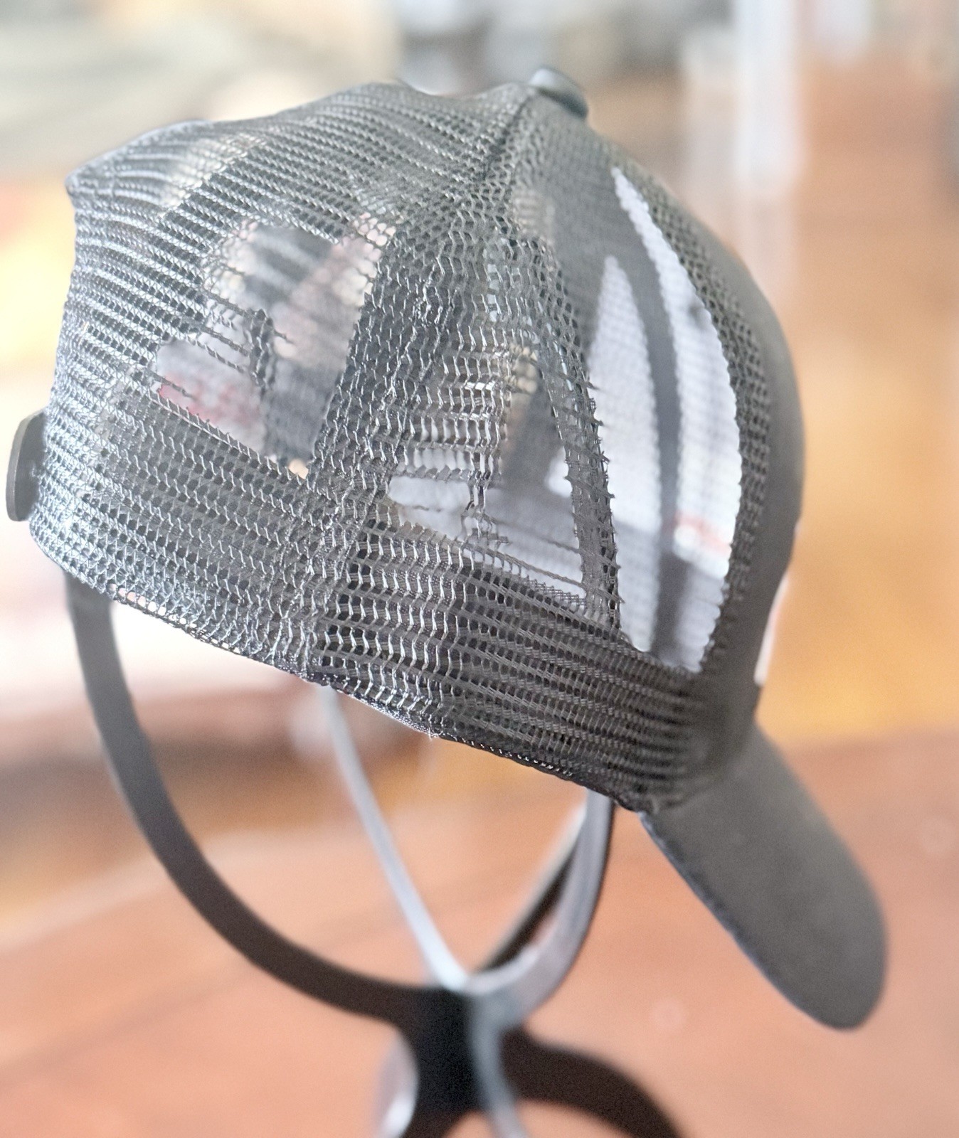 U Haul Logo Black Adjustable Baseball Cap Hat One Size Mesh Back