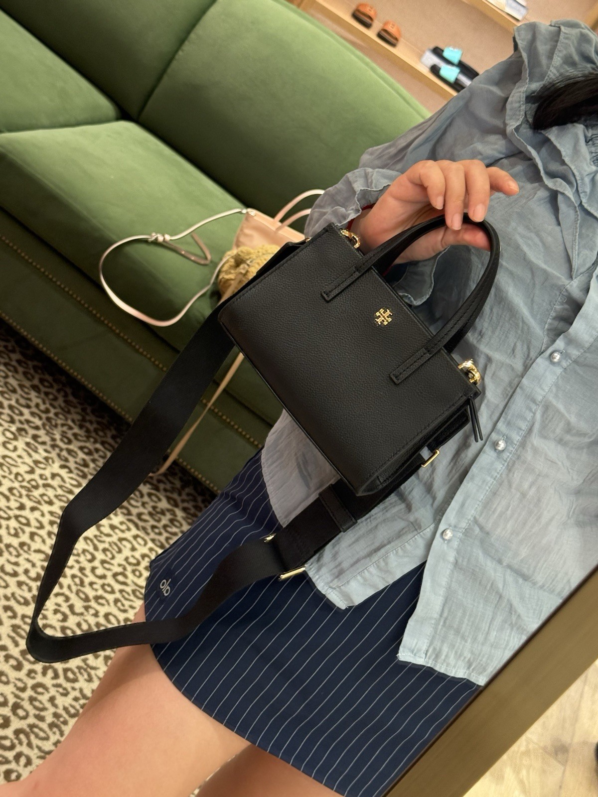 Tory Burch Blake Mini Tote 176875 $300 Black new